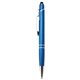 aerial view a blue pms661 glacio ballpoint pen / stylus, image 1 of 3