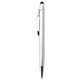 aerial view a silver pms877 glacio ballpoint pen / stylus, image 1 of 3