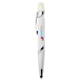 aerial view a white cynthia curvy triple pen - ballpoint / stylus / highlighter, image 1 of 3