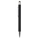 aerial view a black lindsay ballpoint double pen with stylus, image 1 of 4