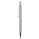 aerial view a silver pms877 lindsay ballpoint double pen with stylus, image 1 of 4