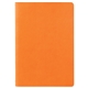 aerial view a orange pms1505 donald soft cover single meeting journal notebook, image 1 of 2