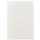 aerial view a white donald soft cover single meeting journal notebook, image 1 of 2
