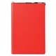 aerial view a red pms1797 neoskin(r) hard cover journal notebook combo, image 1 of 4
