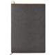 aerial view a orange pms1505 donald single meeting journal notebook, image 1 of 3