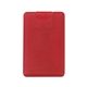 aerial view a frosted red 0.66 oz card shape hand sanitizer, image 1 of 6