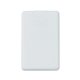aerial view a solid white 0.66 oz card shape hand sanitizer, image 1 of 6