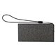 aerial view a grey ul heathered power bank, image 1 of 2
