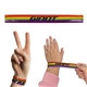 a rainbow rainbow slap bracelet
