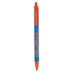 aerial view a blue barrel & orange trim bic clic pen, image 2 of 2