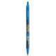 aerial view a metallic dark blue barrel & blue trim bic clic pen, image 2 of 2