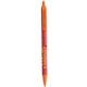 aerial view a metallic red barrel & orange trim bic clic pen, image 2 of 2