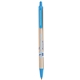 aerial view a metallic sand barrel & blue trim bic clic pen, image 4 of 4