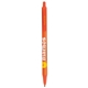 aerial view a orange barrel & orange trim bic clic pen, image 2 of 3