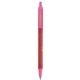 aerial view a red barrel & pink trim bic clic pen, image 2 of 2