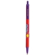 aerial view a red barrel & purple trim bic clic pen, image 2 of 2