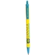aerial view a yellow barrel & blue trim bic clic pen, image 2 of 2
