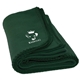 a forest green fleece pet blanket