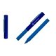 a blue moma pocket cap - off ballpoint pen barrel detail magnetic cap blue