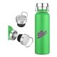 a green 20 oz blue double - walled stainless steel tumbler w / leakproof screw - on lid, carry ring
