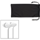 aerial view a white iluv(r) tangle - resistant earbuds, image 1 of 5
