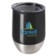aerial view a black good value(tm) wine tumbler - 12 oz., image 1 of 4