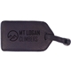 aerial view a black navajo canyon leather luggage tag, image 1 of 4