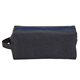 aerial view a blue heathered dopp kit, image 1 of 4