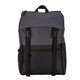 aerial view a grey/black rugged rucksack backpack, image 1 of 8