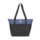 aerial view a navy heather heather travel tote, image 1 of 3