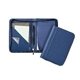 aerial view a navy jefferson zippered jr. padfolio, image 1 of 2