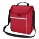 aerial view a red conrad outdoor cooler bag, image 1 of 3