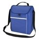 aerial view a royal blue conrad outdoor cooler bag, image 1 of 3