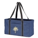 a navy heather ultimate utility tote