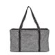 aerial view a gray heather ultimate utility tote bag, image 1 of 2