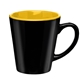 aerial view a yellow 122 12 oz two - tone ceramic mug, image 1 of 2
