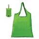 aerial view a green 360 santorini foldable tote with self - storage pouch, image 1 of 2