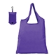 aerial view a purple 2104 santorini foldable tote with self - storage pouch, image 1 of 2