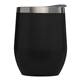 aerial view a black 11 oz escape double - wall stainless wine cup, image 1 of 2