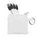 aerial view a white sporty techie keyring set, image 1 of 2