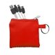 aerial view a red sporty techie keyring set, image 1 of 2