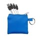 aerial view a blue sporty techie keyring set, image 1 of 2