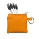 aerial view a orange sporty techie keyring set, image 1 of 2