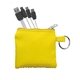 aerial view a yellow sporty techie keyring set, image 1 of 2