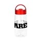 a red arch handle 18 oz water bottle