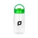 a green arch handle 18 oz water bottle