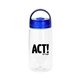 a blue arch handle 18 oz water bottle