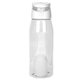 aerial view a clear trendy 32 oz bottle with floating infuser, image 1 of 2