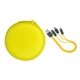 aerial view a yellow round cable organizer case, image 1 of 2