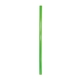 a lime green reusable standard straw, blank